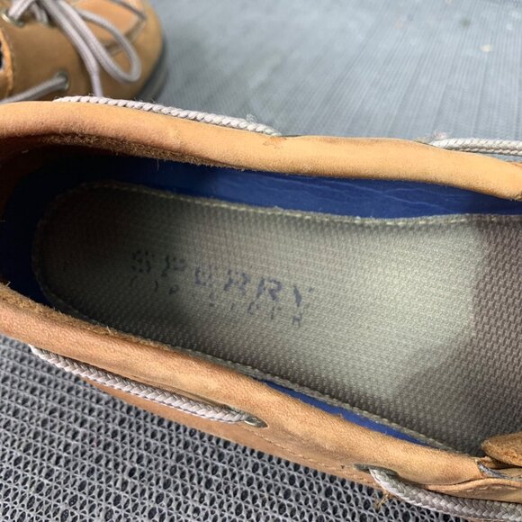 Sperry Top-Sider Mens Size 9M Brown Leather Boat Shoes Casual Slip-On - Picture 4 of 8